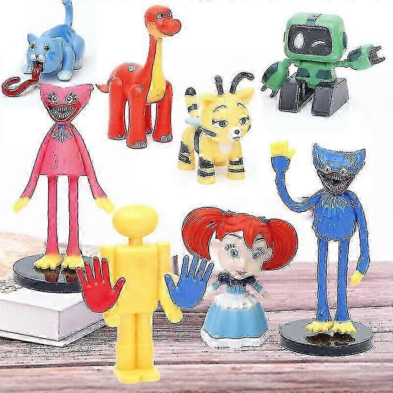 8pc Poppy Playtime Figure Huggy Wuggy Kids Toys Game Set Action Model Toys
