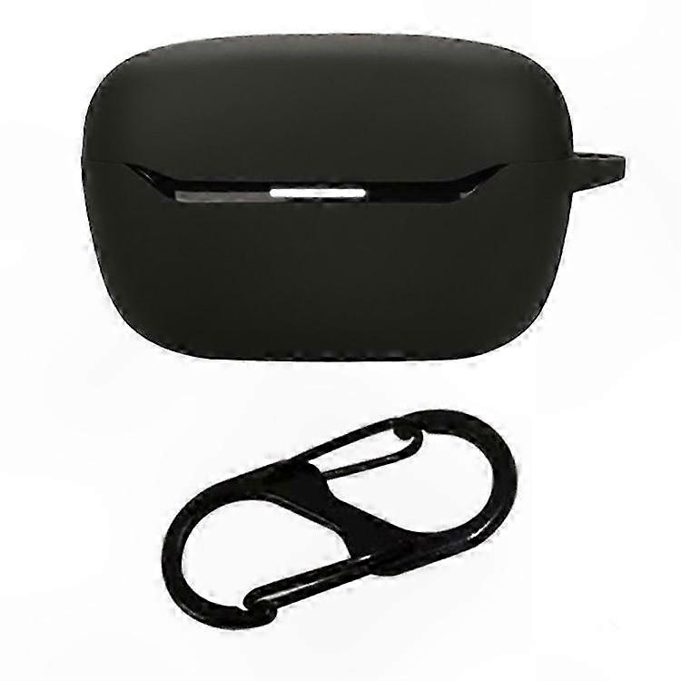 Silicone-Covered Bluetooth Earbuds Case with Anti-Lost Buckle for Secure Storage