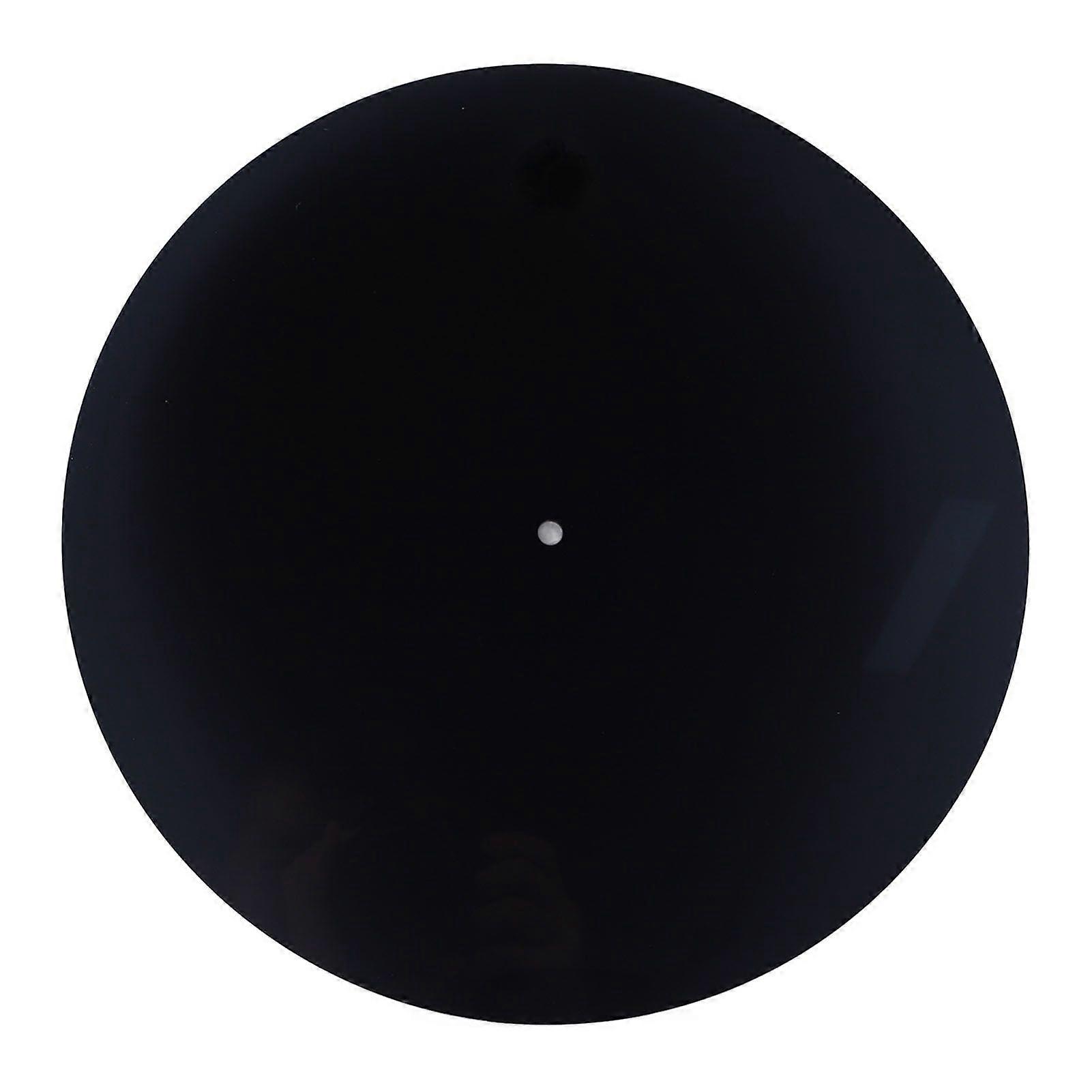 Acrylic Turntable Mat Reduce Noise Improved Sound Quality Anti Static Slipmat for LP Records 12in Black