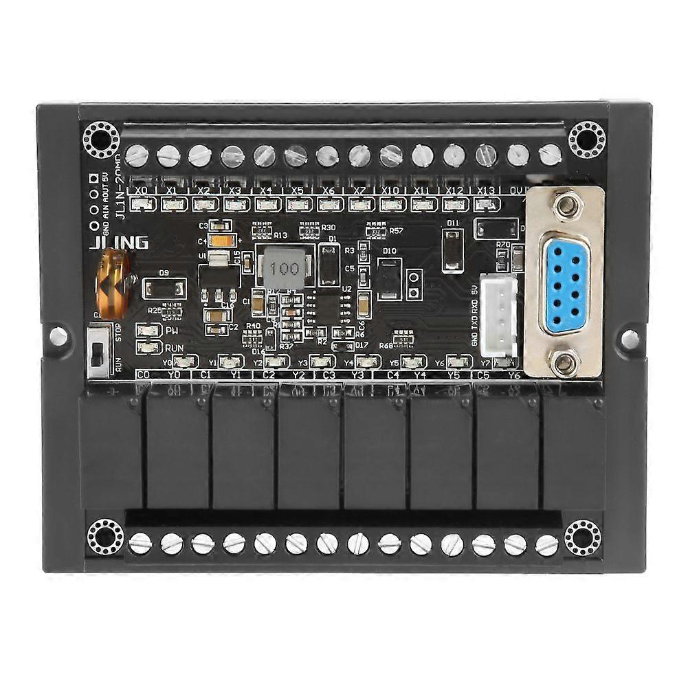 PLC Industrial Control Board FX1N-20MR Programmable Relay Delay Module with Shell