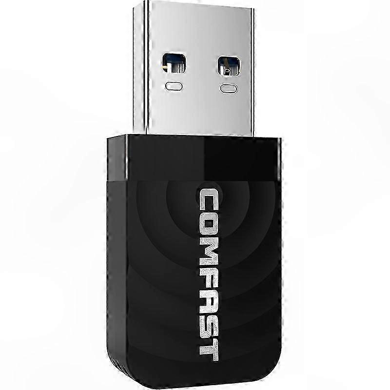 Dual Band Mini USB WiFi Adapter, 1300 Mbps High-Speed Wireless Network Card for PC and Laptop Connectivity