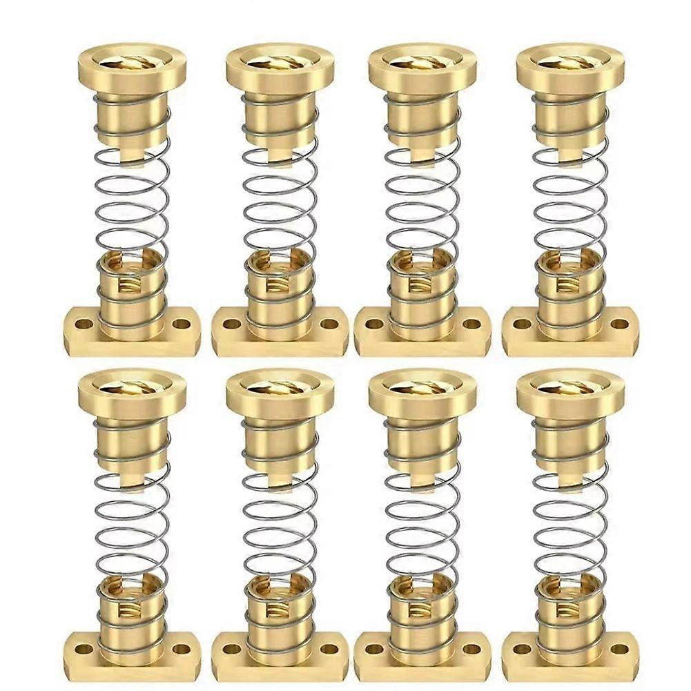 8pcs Z T8 Anti Backlash Feder Loaded Nut Elimination Messingmuttern für Upgrade 3 3s Pro V2 -10 3D Drucker