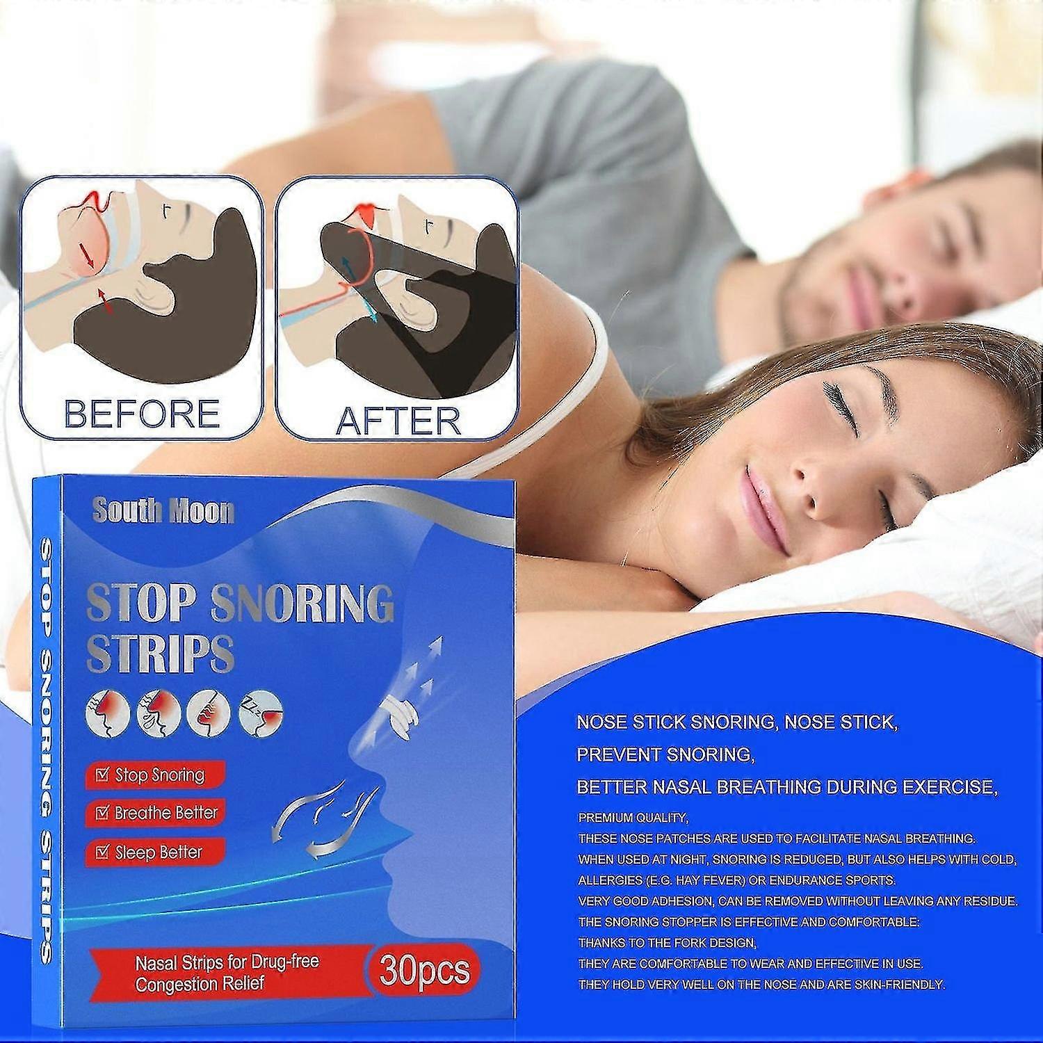 30pcs Anti Snoring Nasal Stop Snoring Strips