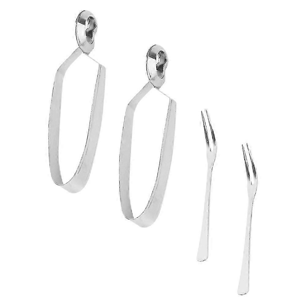 Set aus Escargot Gabel und Zange, entwickelt für eine einfache Handhabung beim Kochen