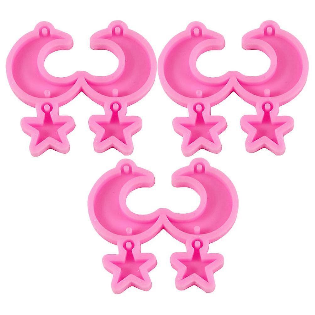 Rosy Silicone Earrings Molds for DIY Crafts and Home Use 6 Pieces Smooth and Comfortable