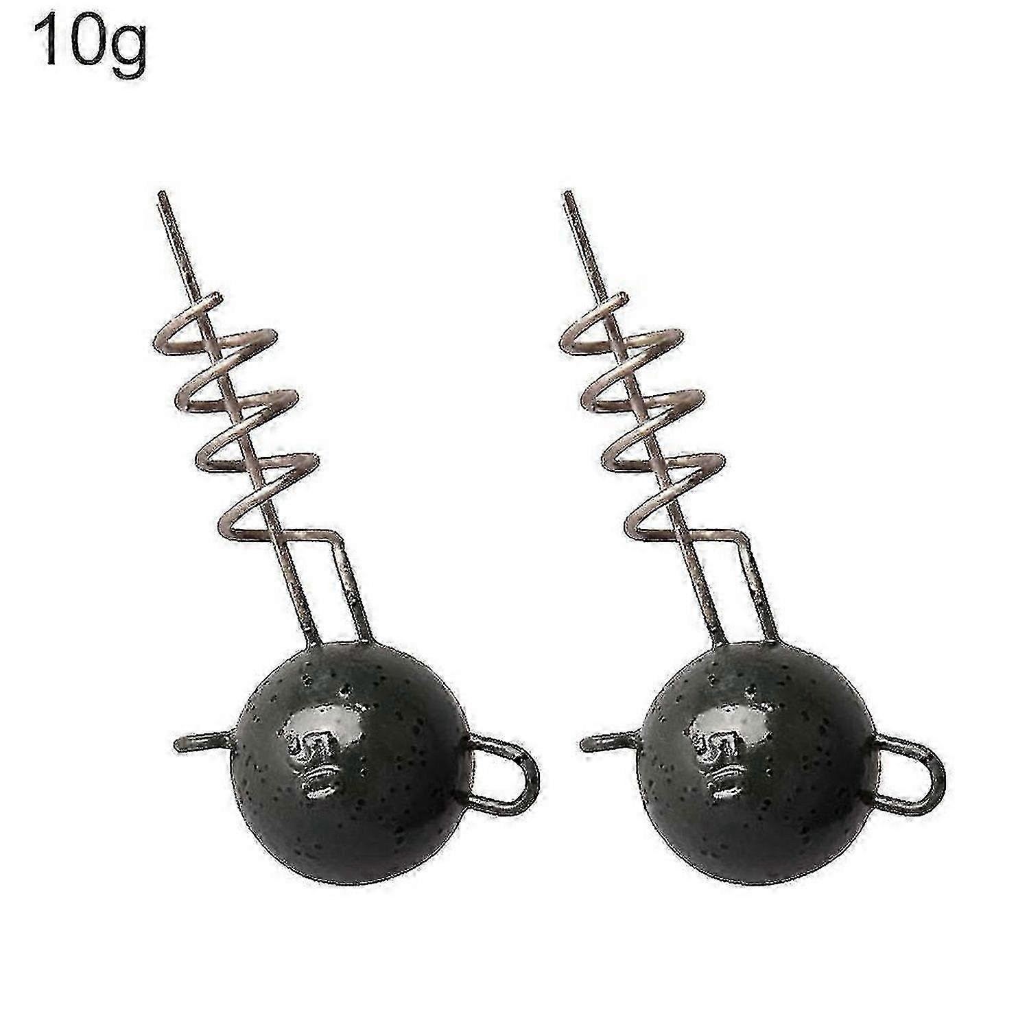 2pcs Schraube feste Blei Jig Angelköder verbinden Nadel