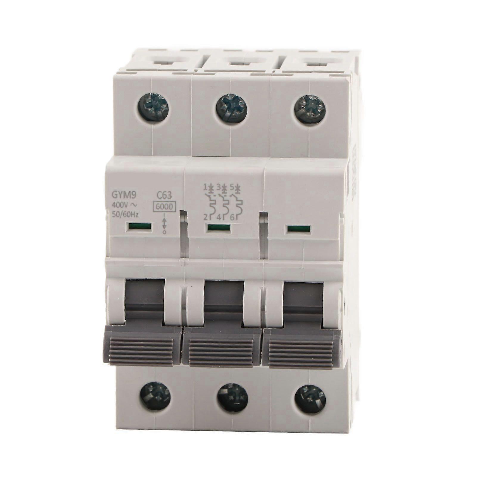 GYM9C65 Circuit Breaker 3P 230/400VAC 50/60Hz IP20 Electric Leaking Protector Current Circuit Breaker