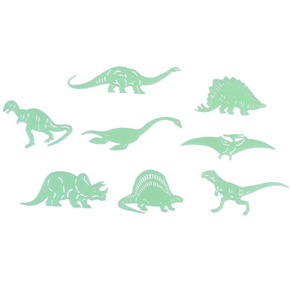 Luminous Dinosaur Shaped Stickers 4 Set Indoor Use Fluorescent Color Wall Decoration For Kids Room