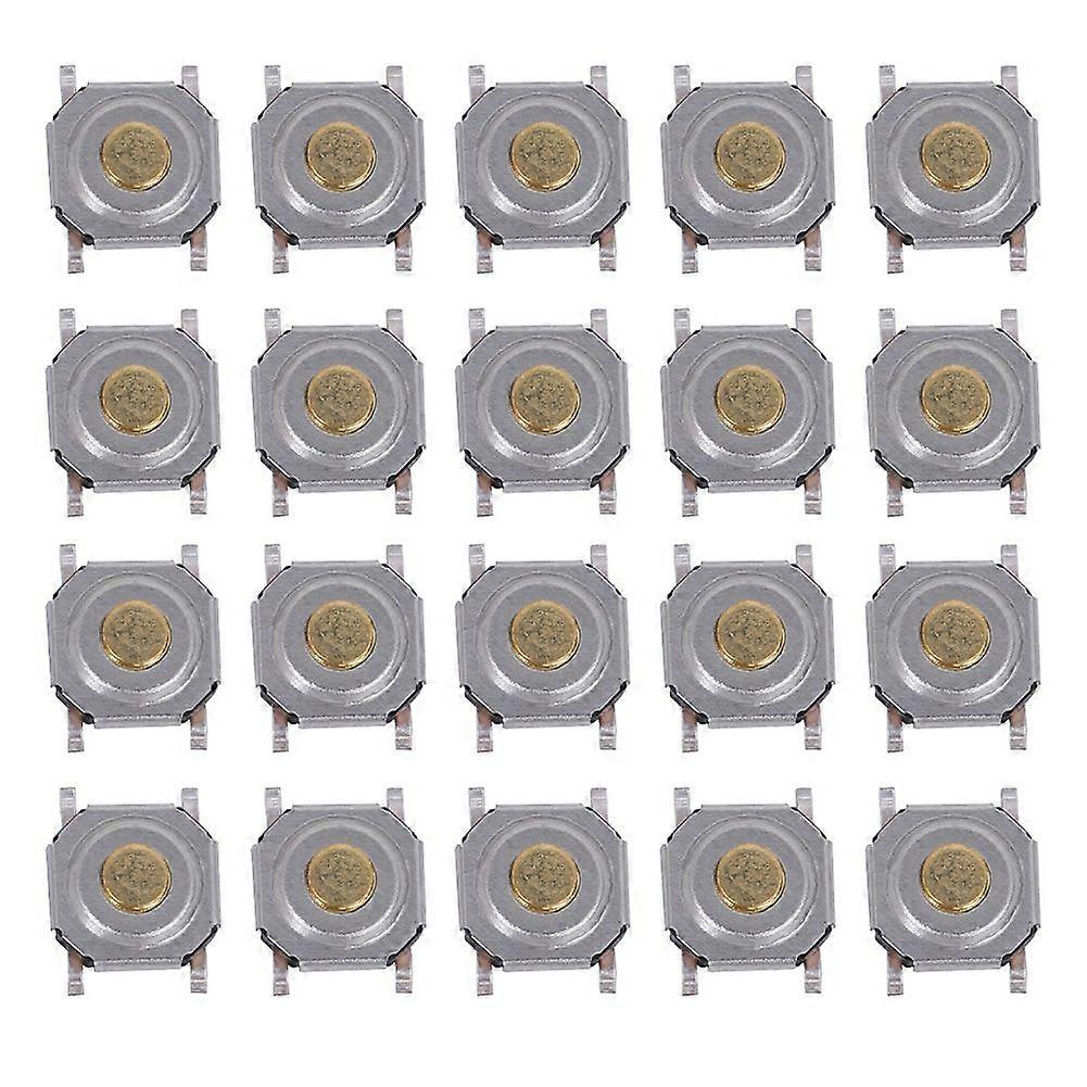 200Pcs Tactile Push Button Switch Brass Waterproof Light Touching Patch SMD 4 x 4 x 1.5