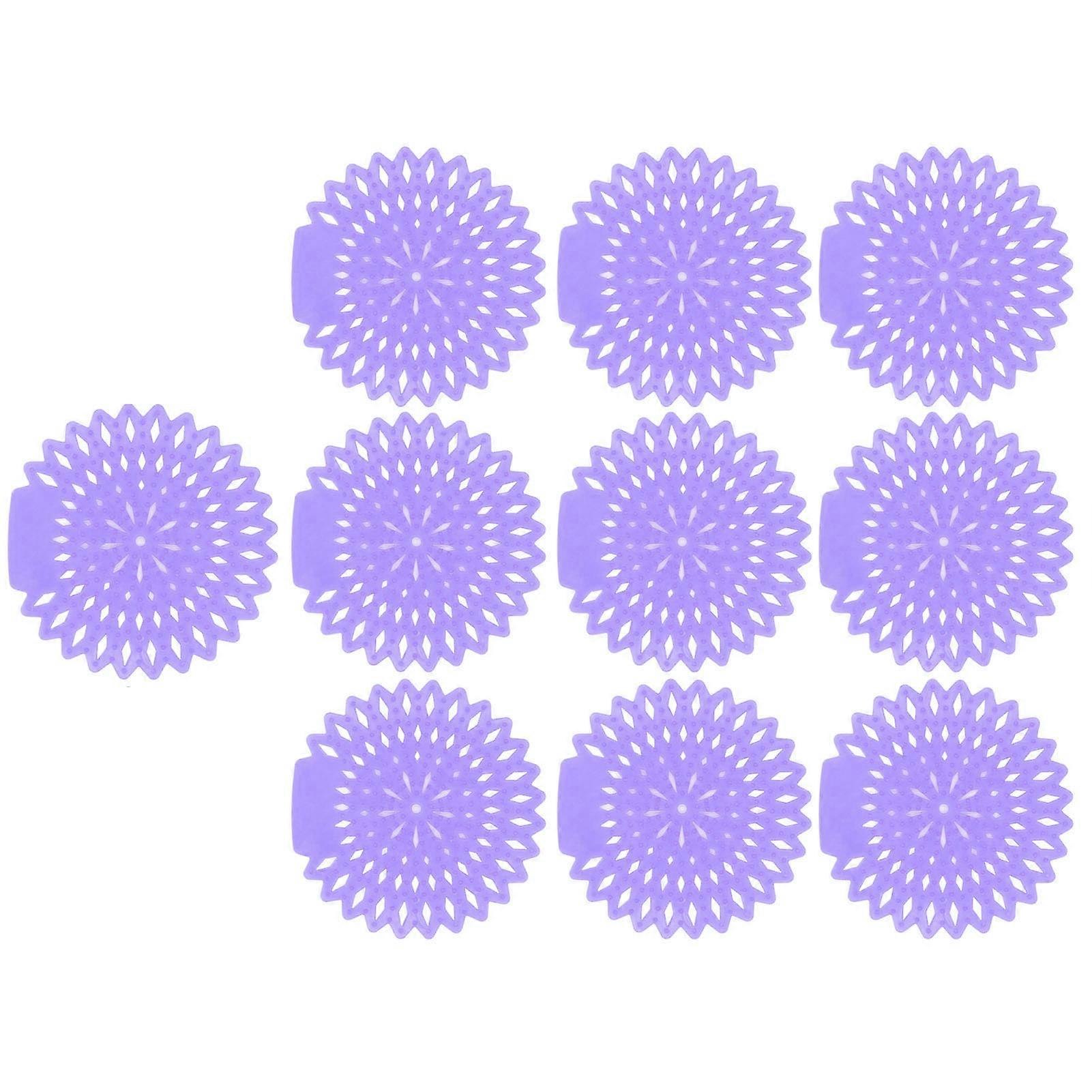 10Pcs Lavender Urinal Screens Deodorizer 418g Splash Proof Mat