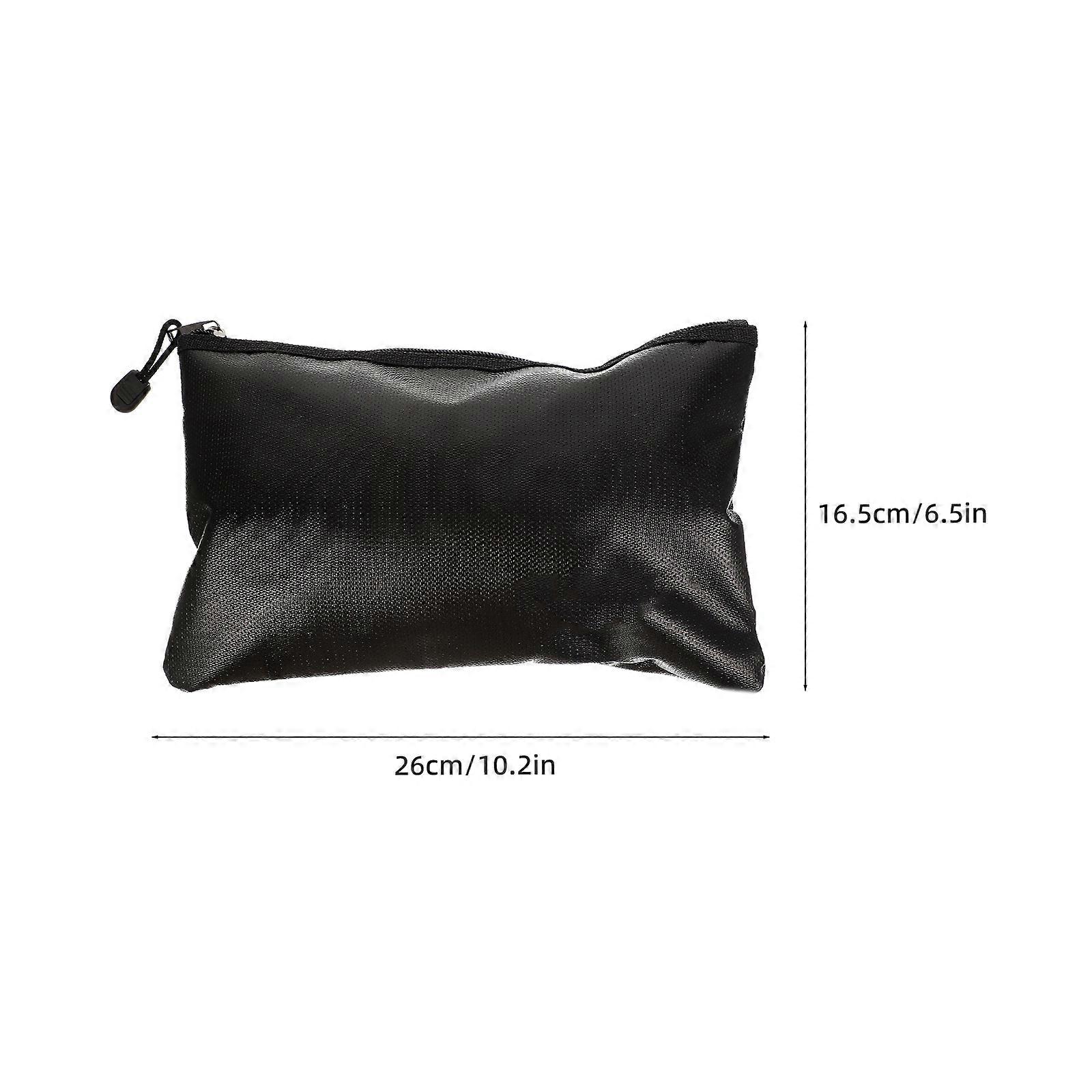 Fireproof Document Sleeve for Cards Travel Black Fireproof Fireproof Protective 1Pcs