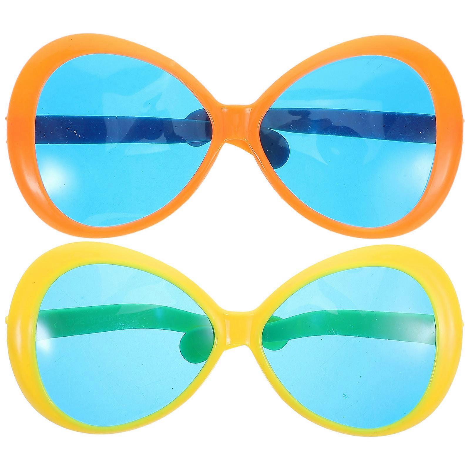 Novelty Sunglasses Oversized Plastic Funny Glasses for Party 8Pcs