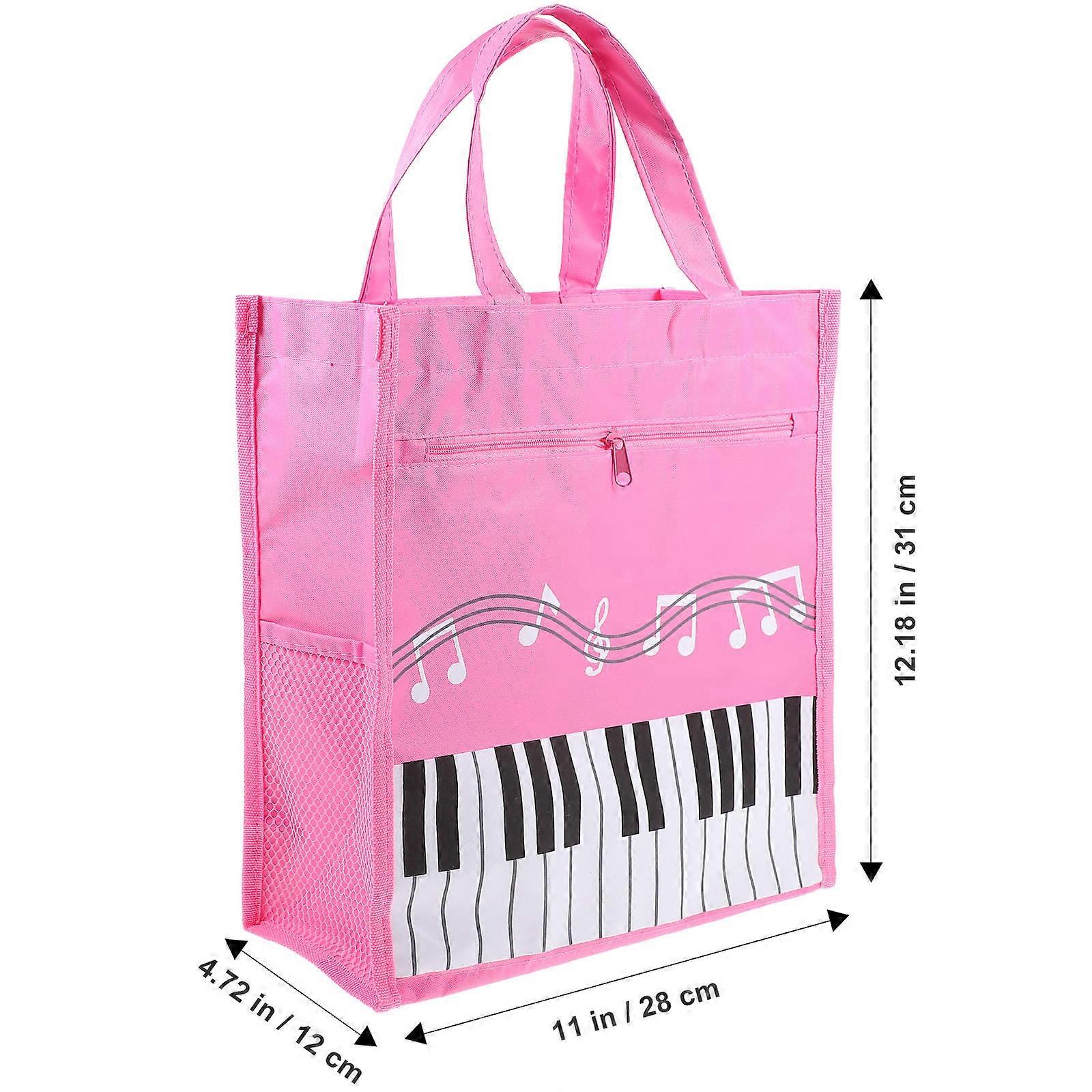Music Score Holder Bag for Storage Use Portable Multipurpose Storage Bag Pink