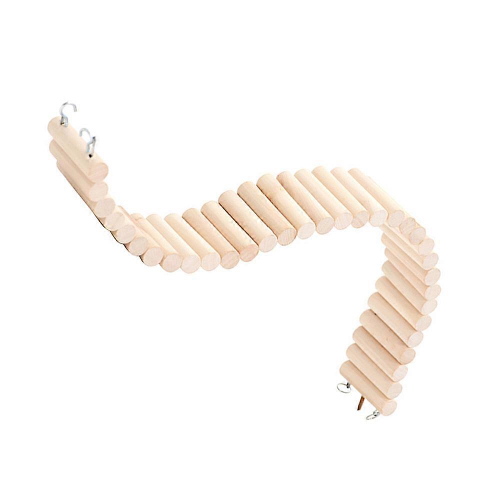 Parrot Wooden Toy Ladder for Pet Climbing 2Pcs Bird Hamster Toy