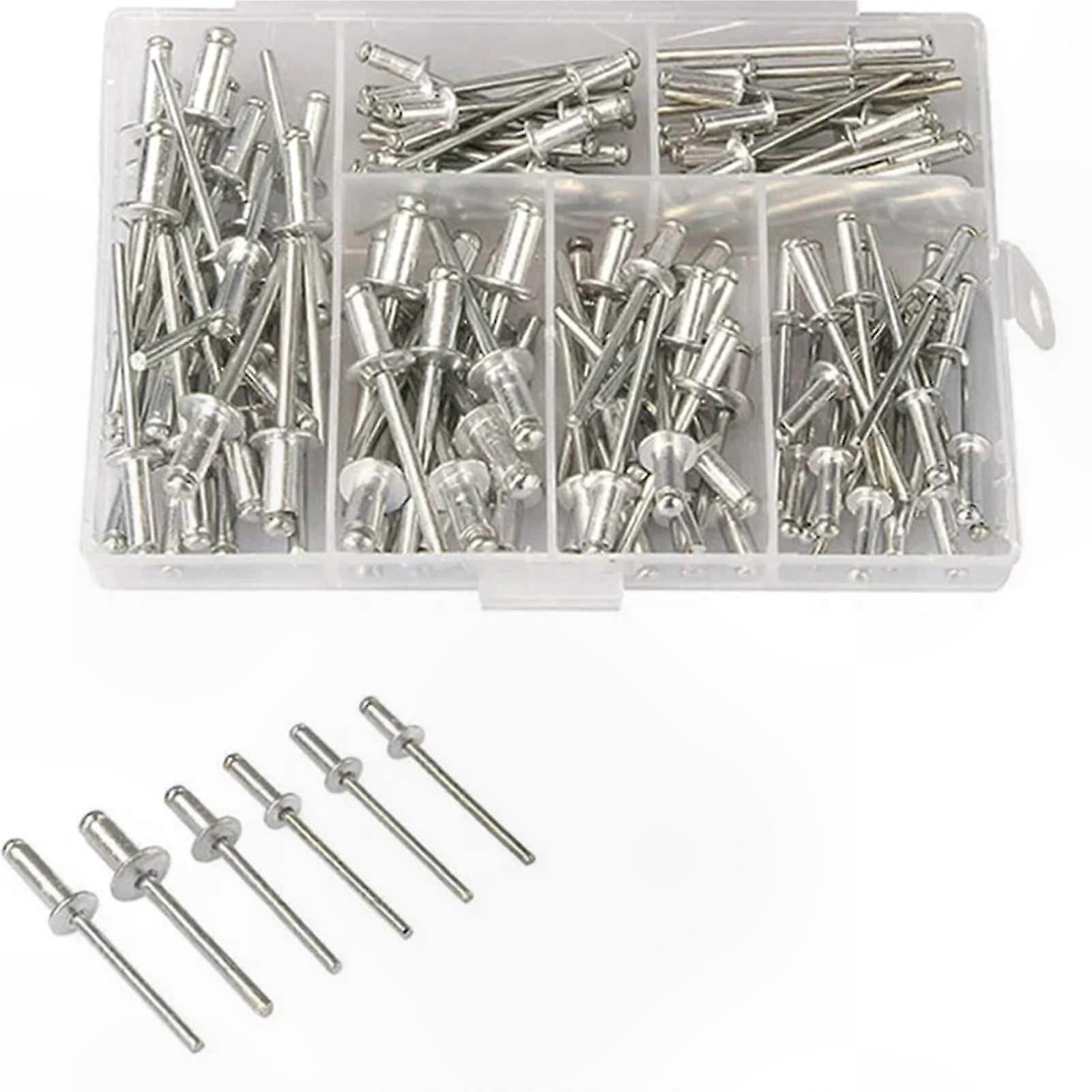 Versatile Rivet Kit with Tool - 120 Pieces for Durable Fastening Applications