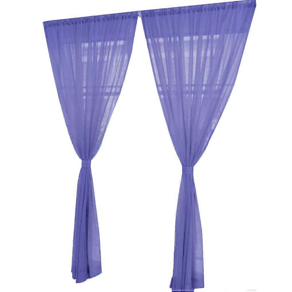 Sheer Voile Window Curtains/Drape/Panel/ Or Scarf Assorted Solid Color