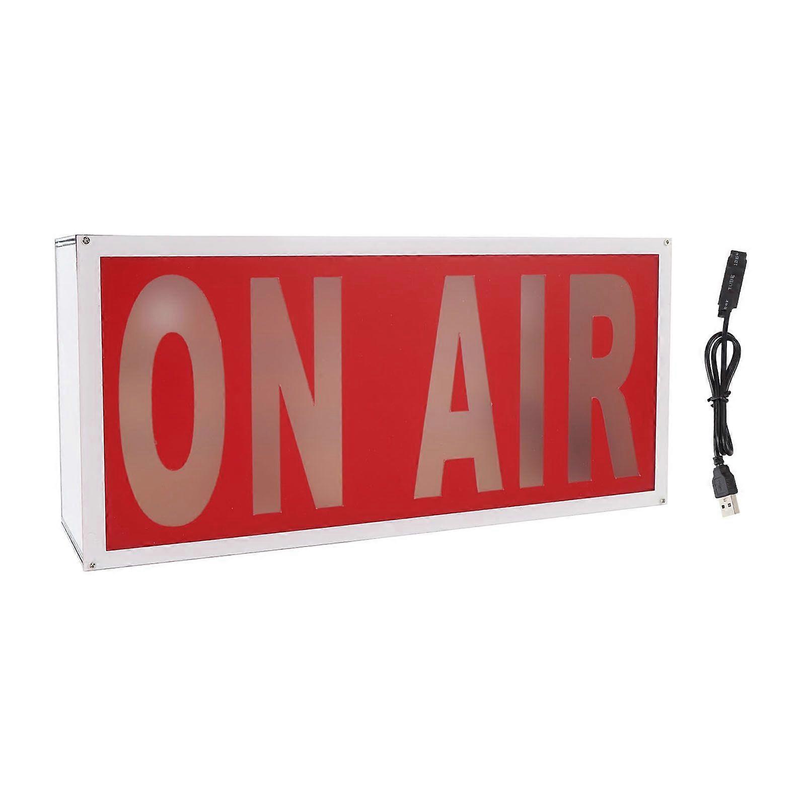 ON AIR Sign LED Light Recording Studio Light Wall Mountable USB Powered 12 Colors LED ON AIR Light UP Sign with Remote Control