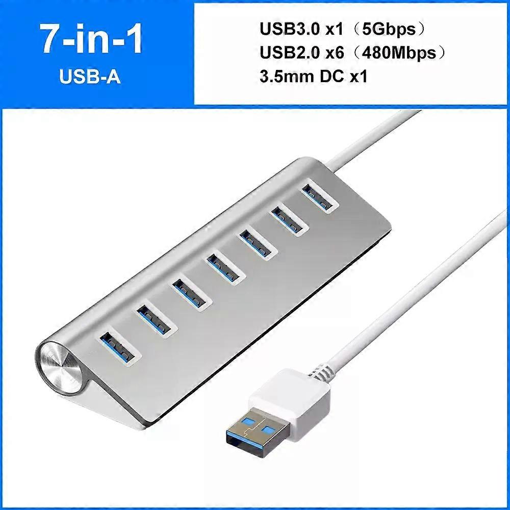 10Gbps USB 3.2 Docking Station USB Hub Type C Splitter with Card Reader Aluminum Alloy Multi 8/9 Ports Switch For PC Laptop