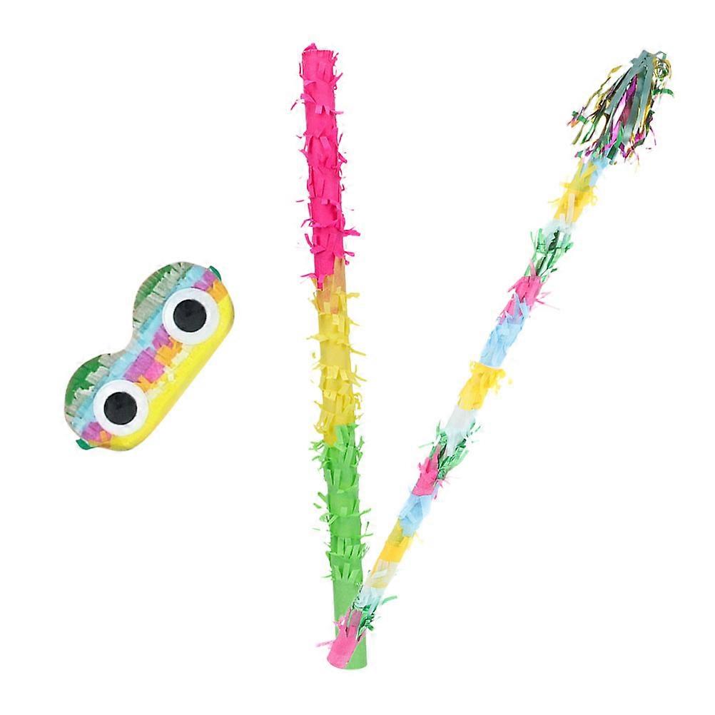 Party Pinata Stick Toy and Blindfold Set Featuring 5Sets for Kids Celebration