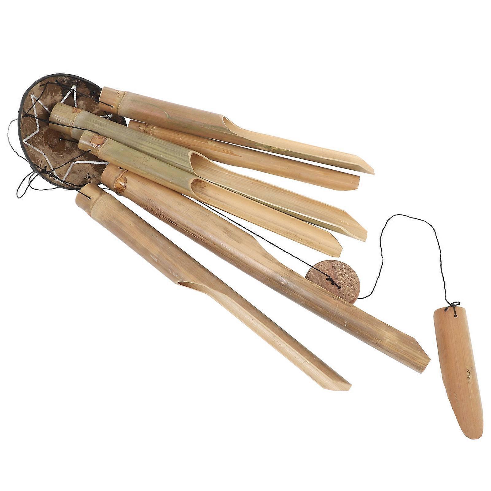 Deep Tone Bamboo Wind Chimes Large Wind Chime for Outdoor Use 2Pcs