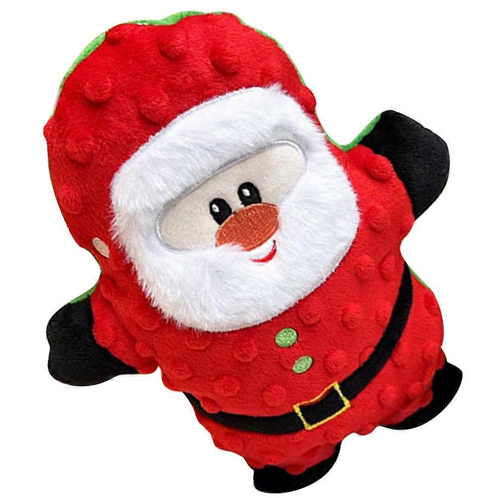 Interactive Chew Toy for Dogs Plush Squeaky Toy 2Pcs Christmas Design