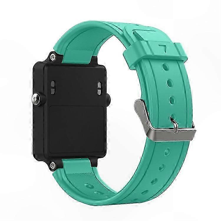 Grey Silicone Replacement Strap for Smart Watches with Acetate Design - Compatible with Garmin active Models