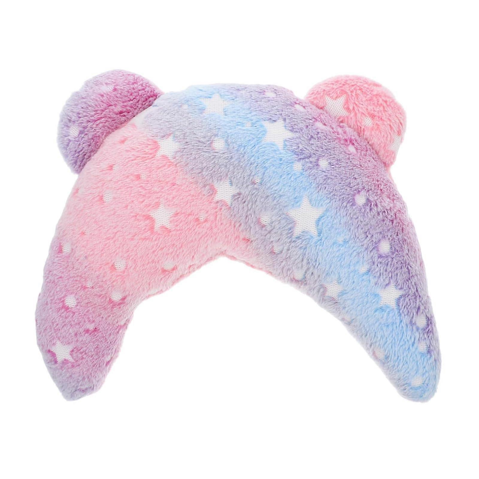 UShaped Pet Pillow 1Pack Soft Fluffy Dog And Cat Pillow For Small Pets With Star Pattern Size 25 X 15 X 5 Cm