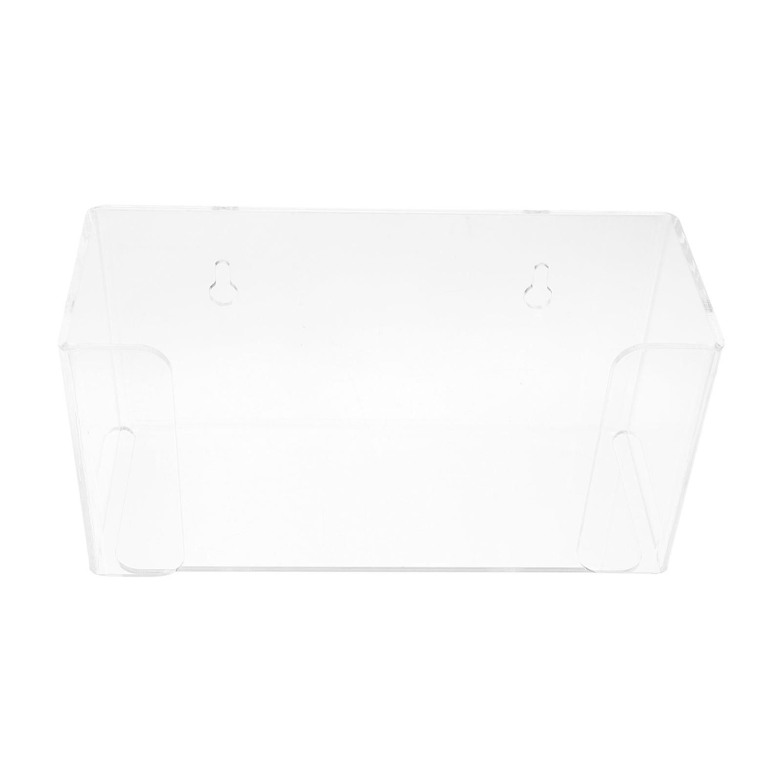 Home Storage Box Acrylic Tissue Holder for Storage Use 2Pcs Clear Mount
