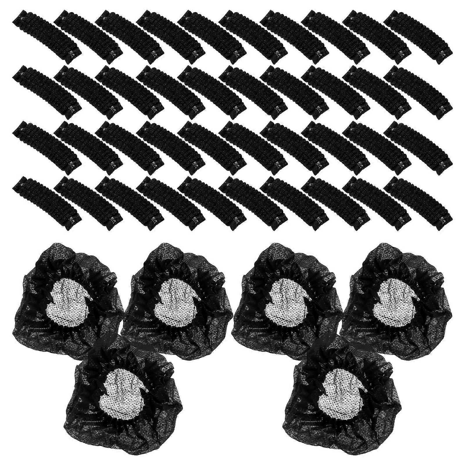 Black Disposable Microphone Covers Headset Protective Protectors 100Pairs
