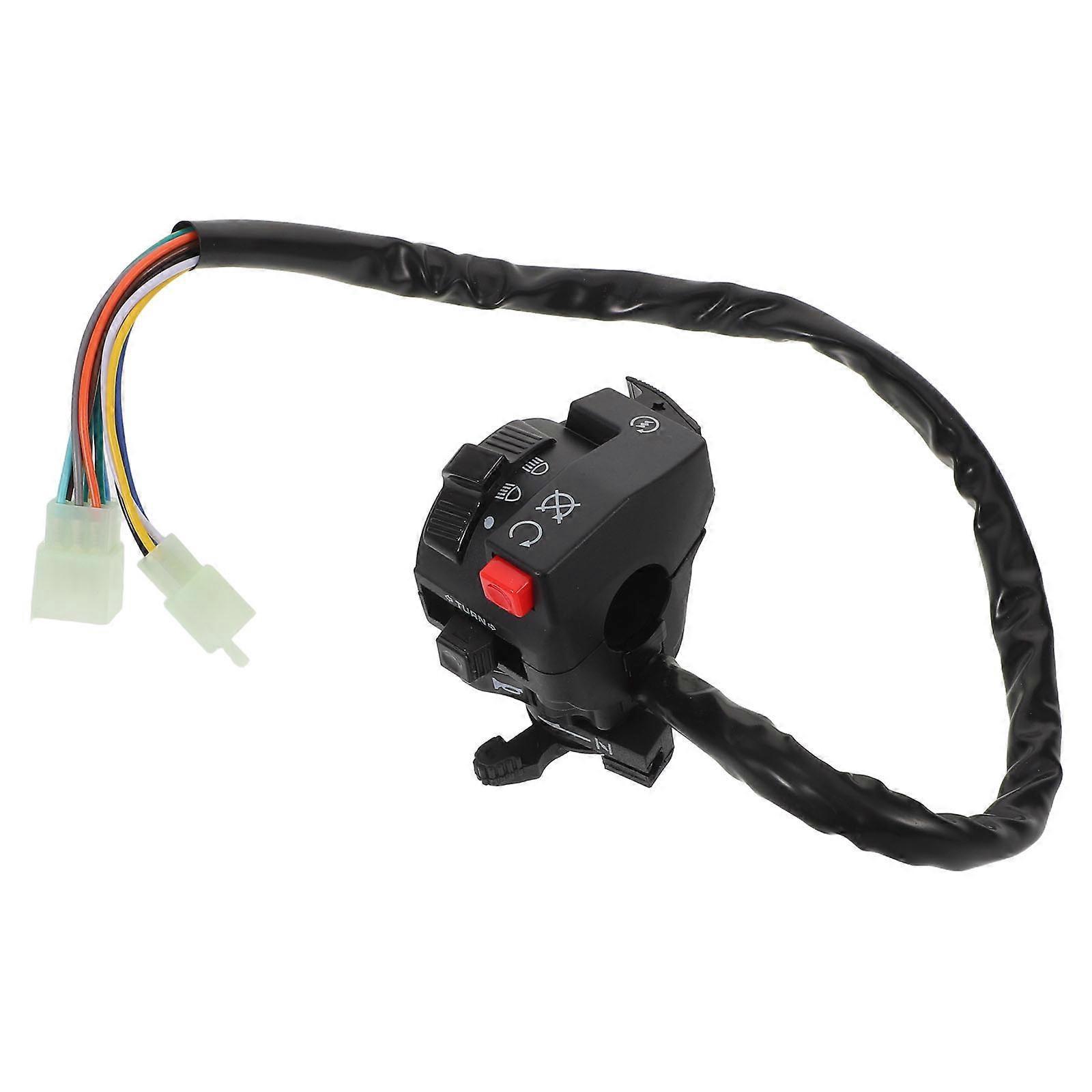 Universal Left Handlebar Switch Assembly for Motorcycle Start and Kill Control