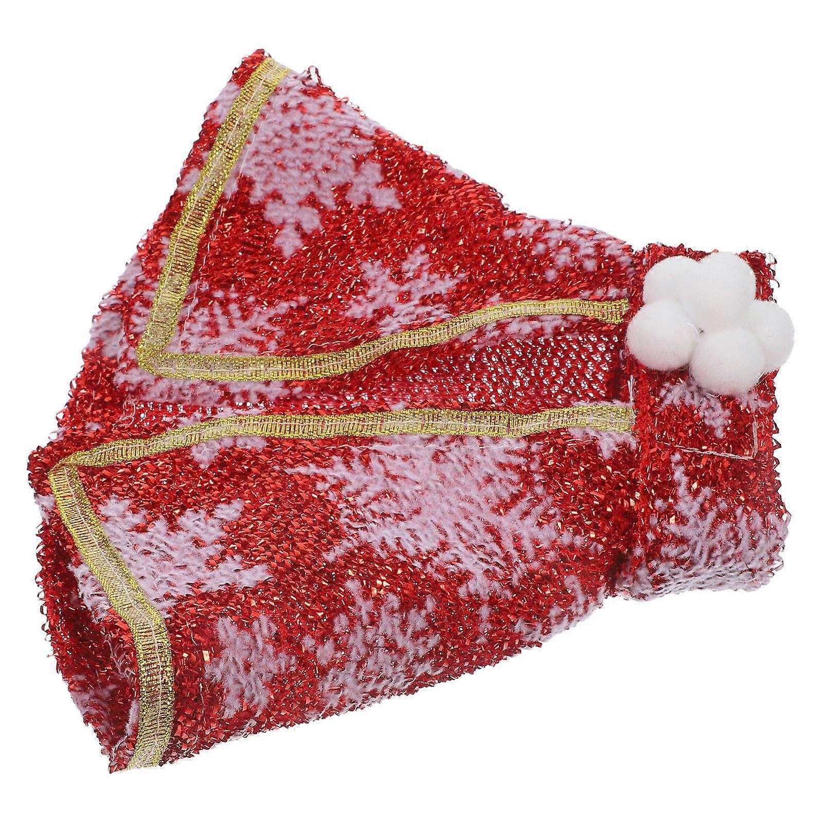 Pet Cloak Dog Costume for Party Use 5Pcs Red Breathable Cloak Set
