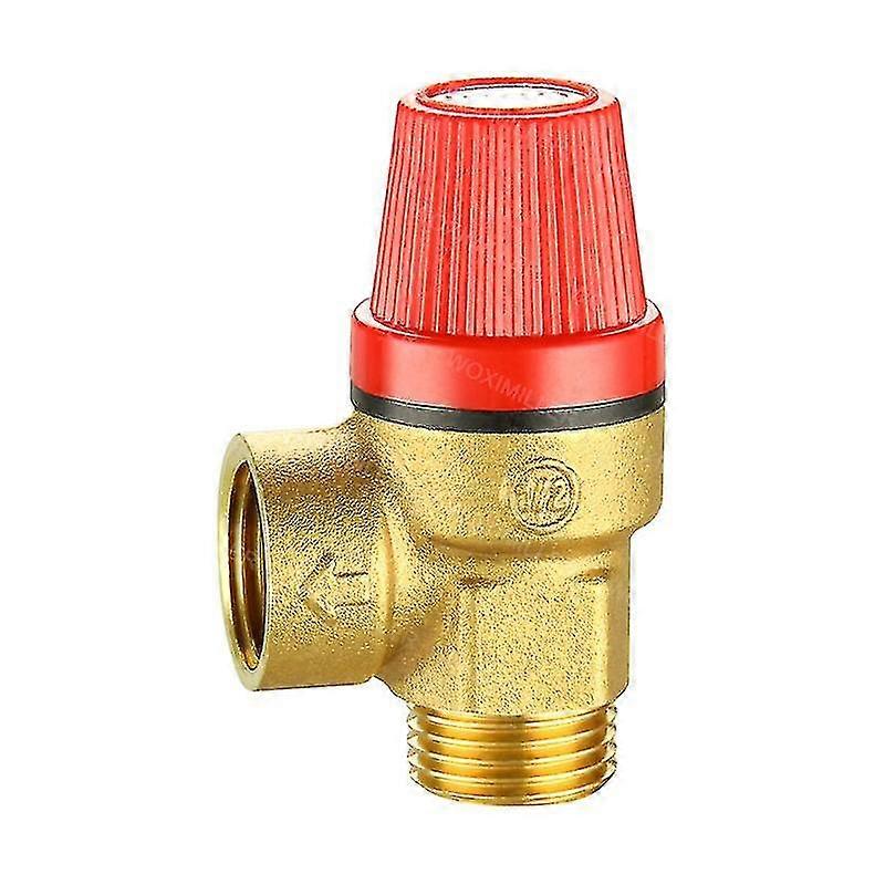 3 Bar Diaphragm Safety Valve With Rear Attack, 1/2" Mf Threadgold+red-yu 2025