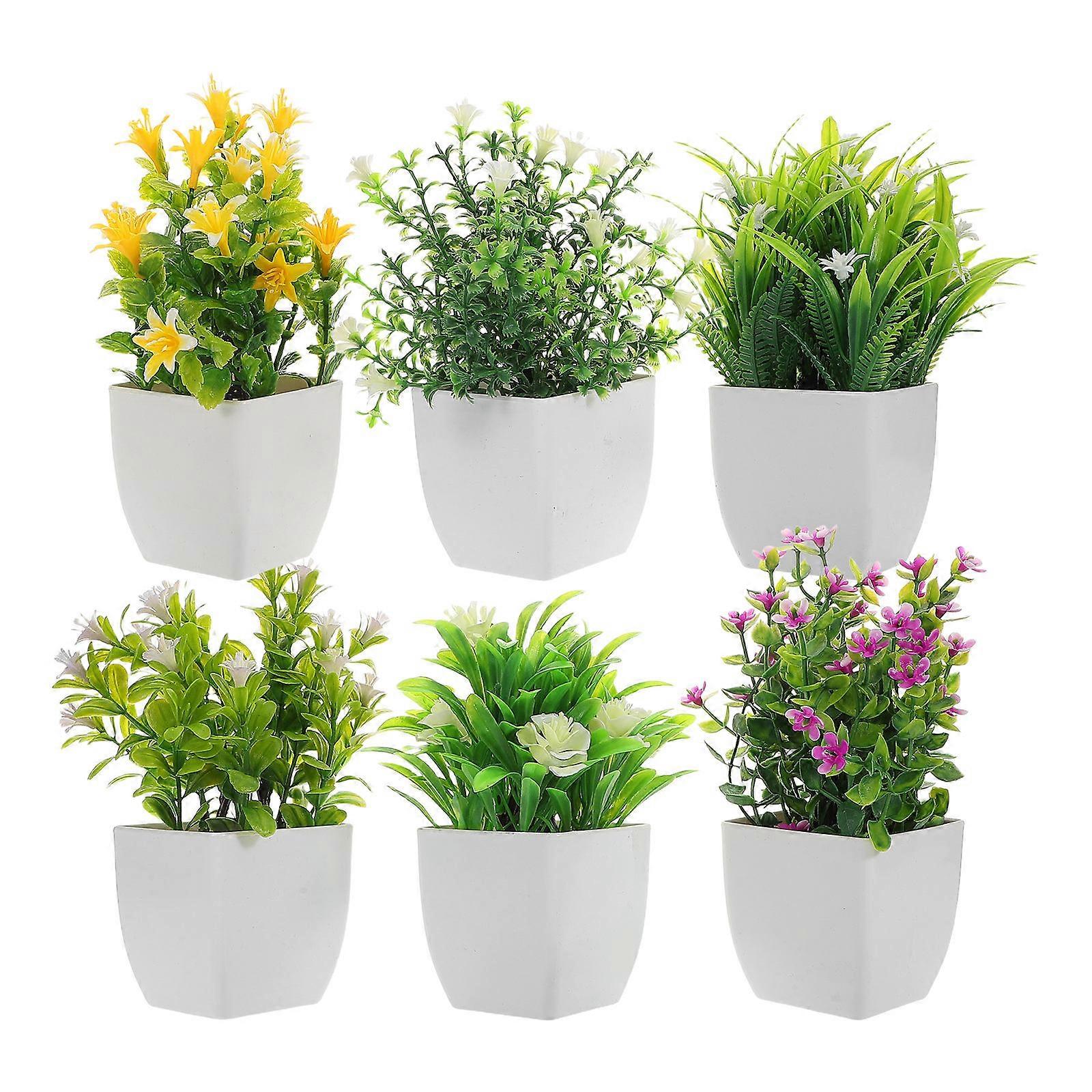 Artificial Small Plants for Decoration 30Pcs Realistic Fake Potted Plants Set