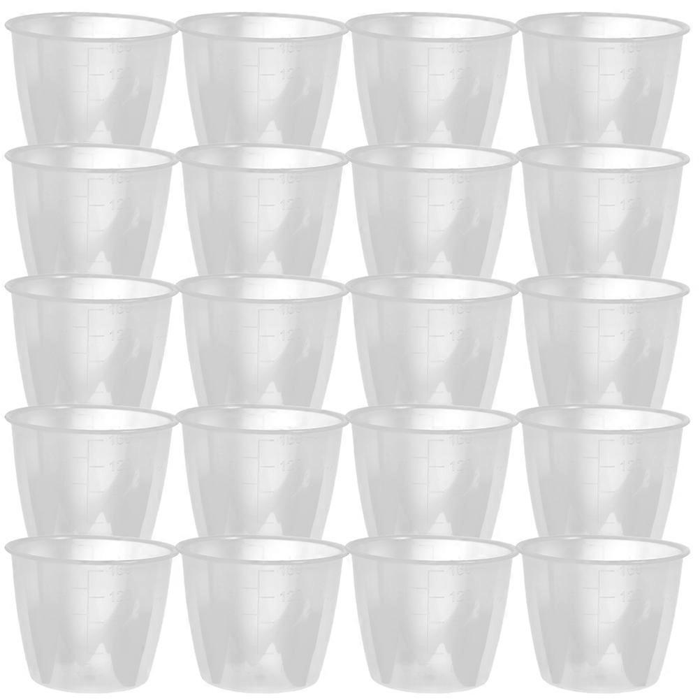 Transparent Graduated Milk Cup Kitchen Use Smooth and Non-stick 160ml 20Pack