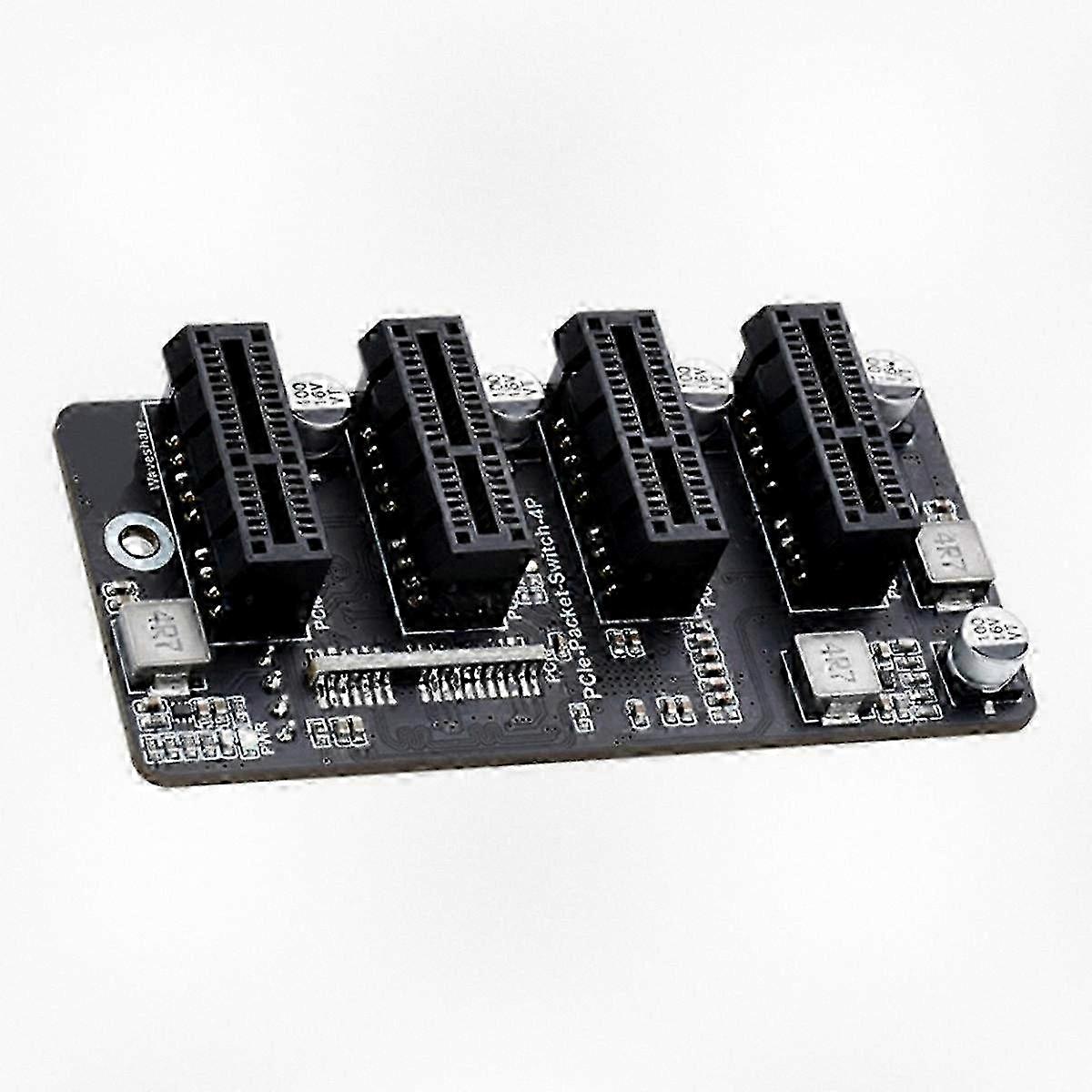 CM4 PCIe Gen 2x1 Expansion Card with 1 Port and 4-Channel 12V Stable Operation, Driver-Free 2025