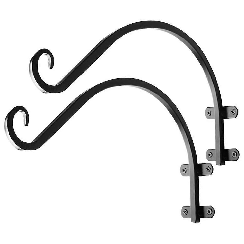 Wall Mounted Hanging Planter Hook for 1Set Hanging Basket Brackets Black
