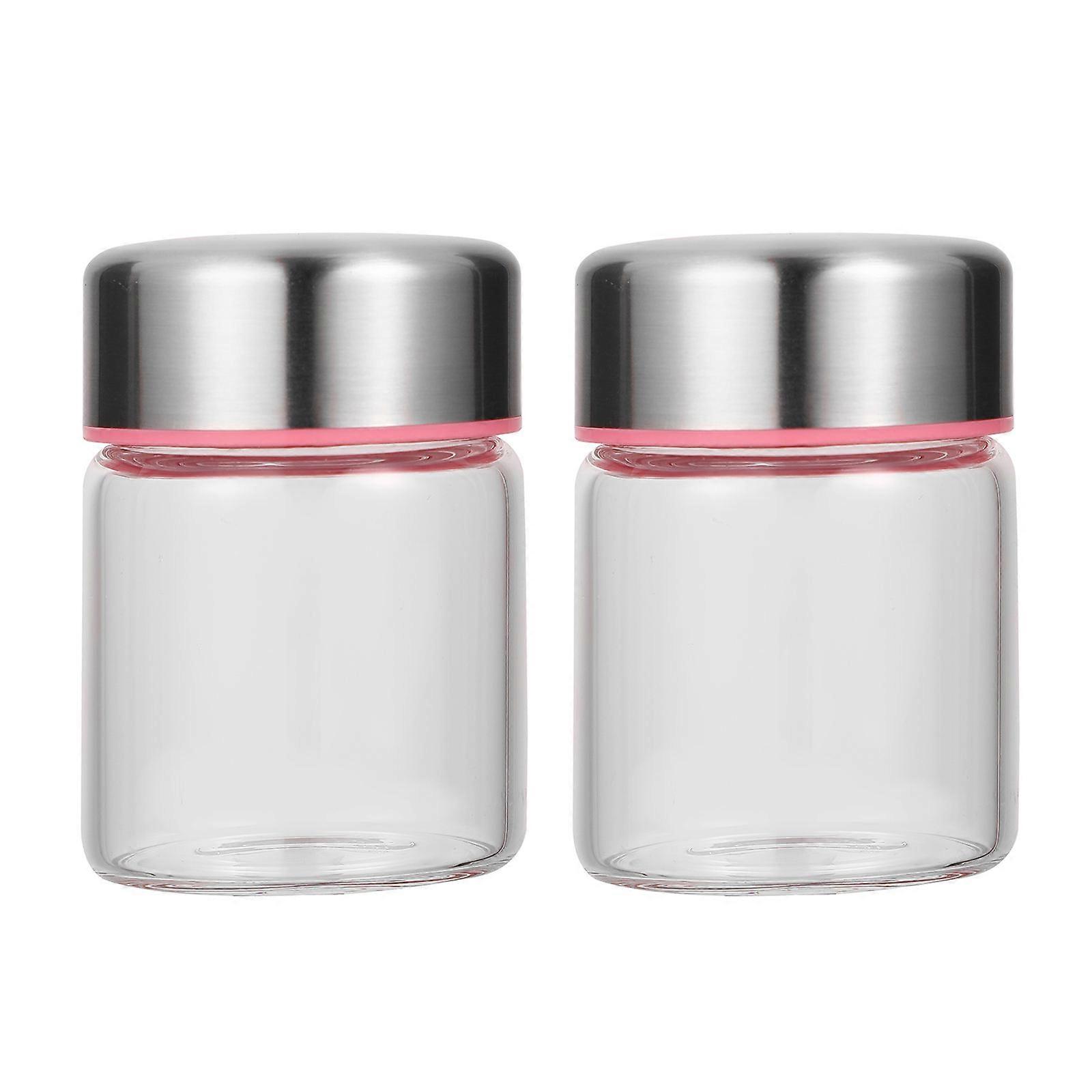 Glass Containers Honey Jar for Storage 6Pcs Mason Jar Pickles Bottles with Lid