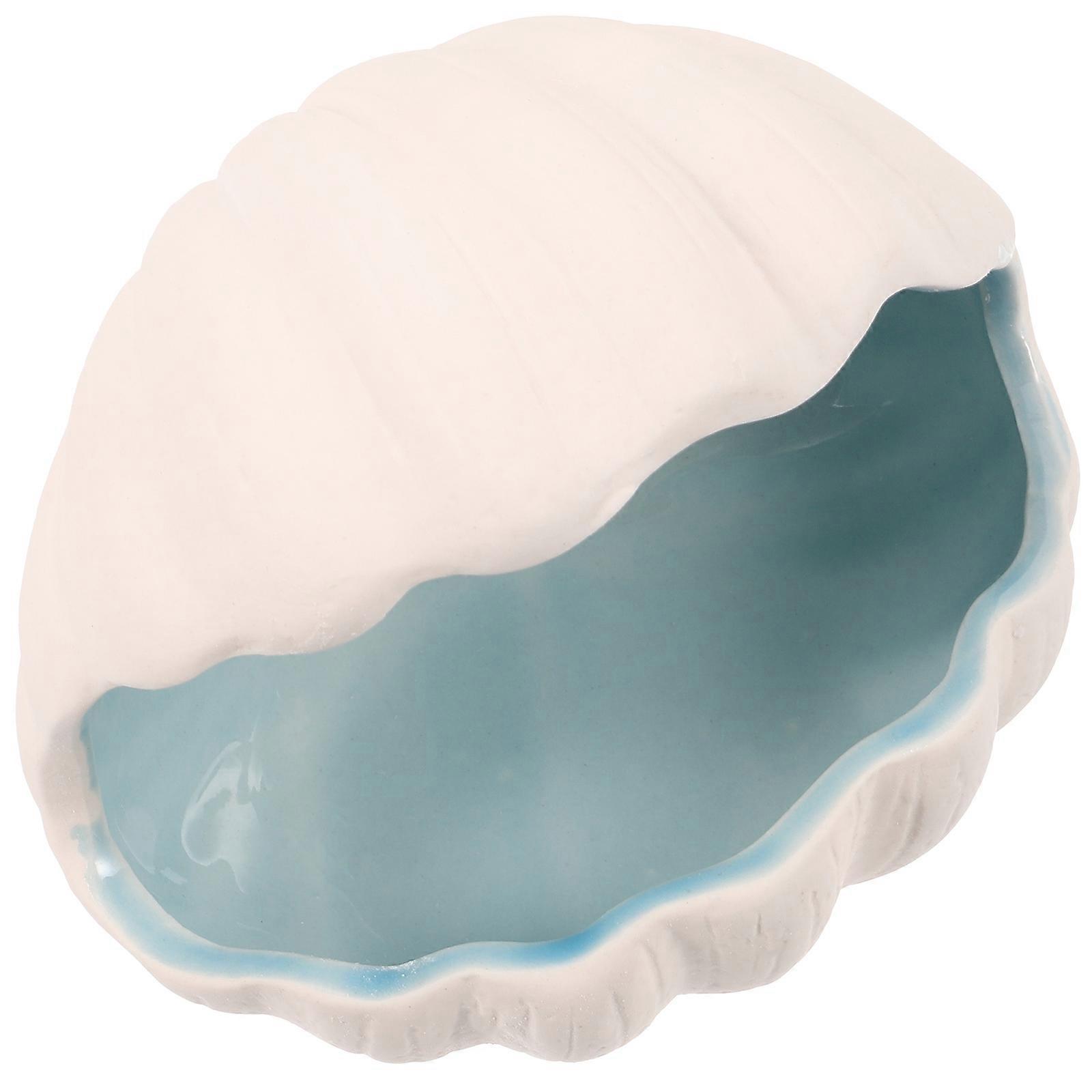 Blue Ceramic Trinket Dish Ocean Theme Decorative Key Holder for Storage 5Pcs