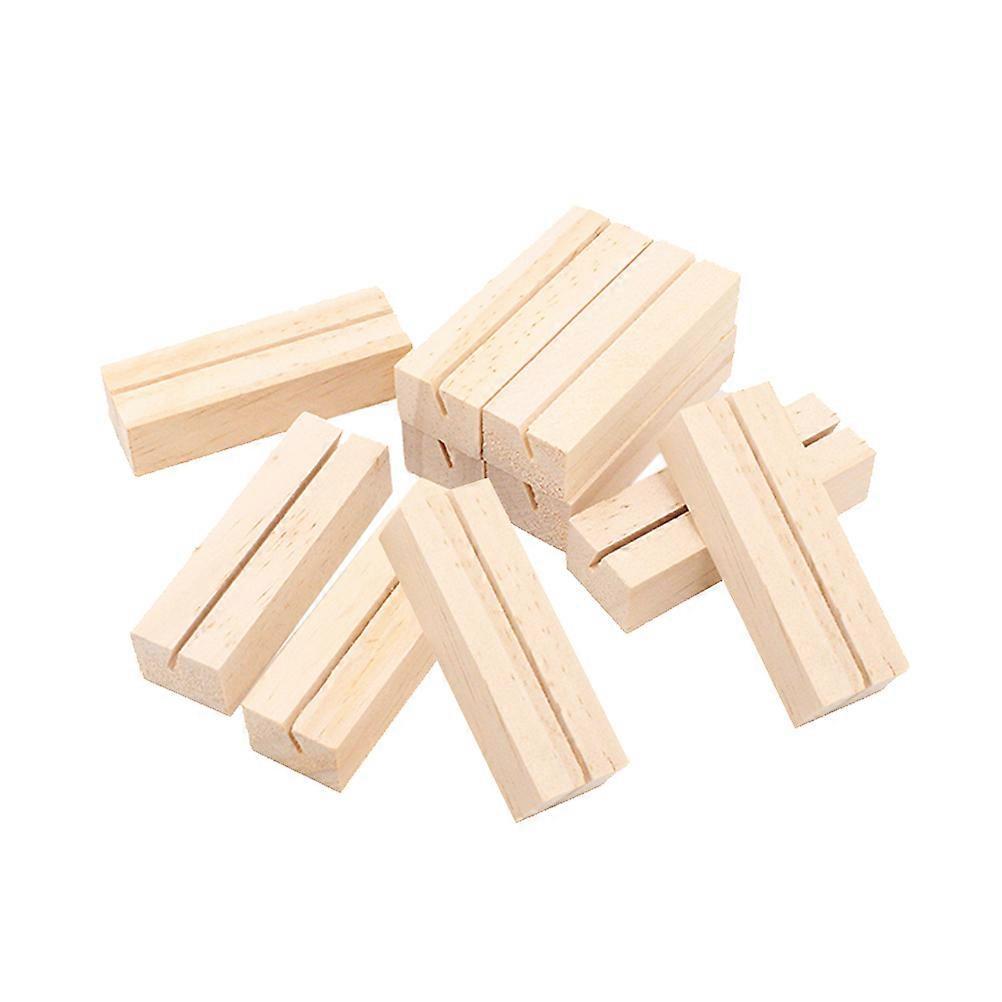 Business Holder Wooden Photo Stand for Office Use 40Pcs Handmade Memo Holder