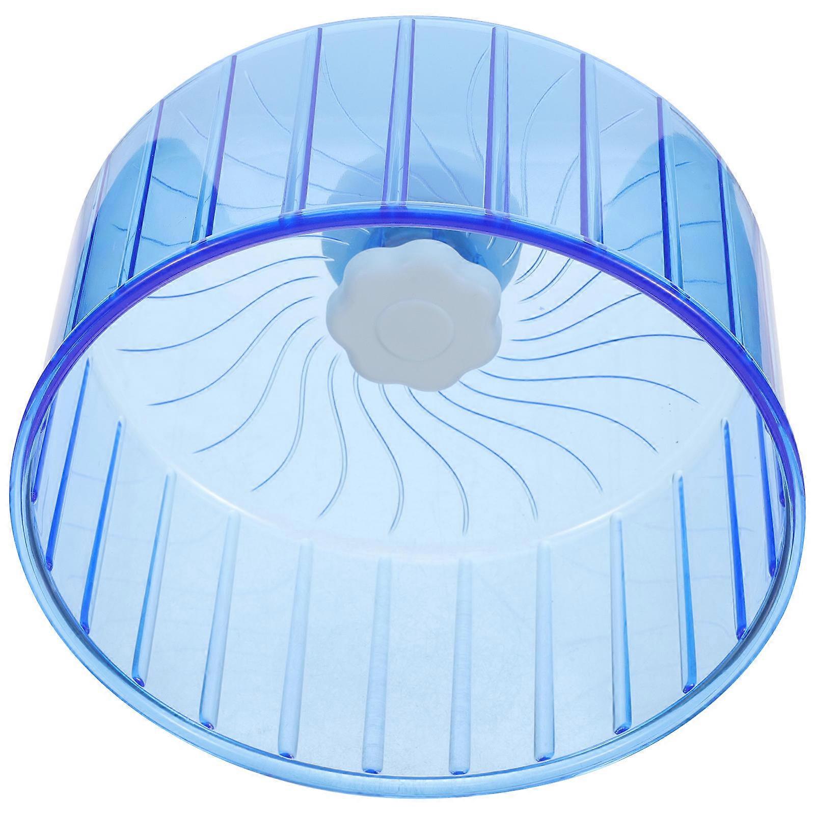 Gerbil Wheel for Exercise Use 2Pcs Sky-Blue Plastic Hamster Toy