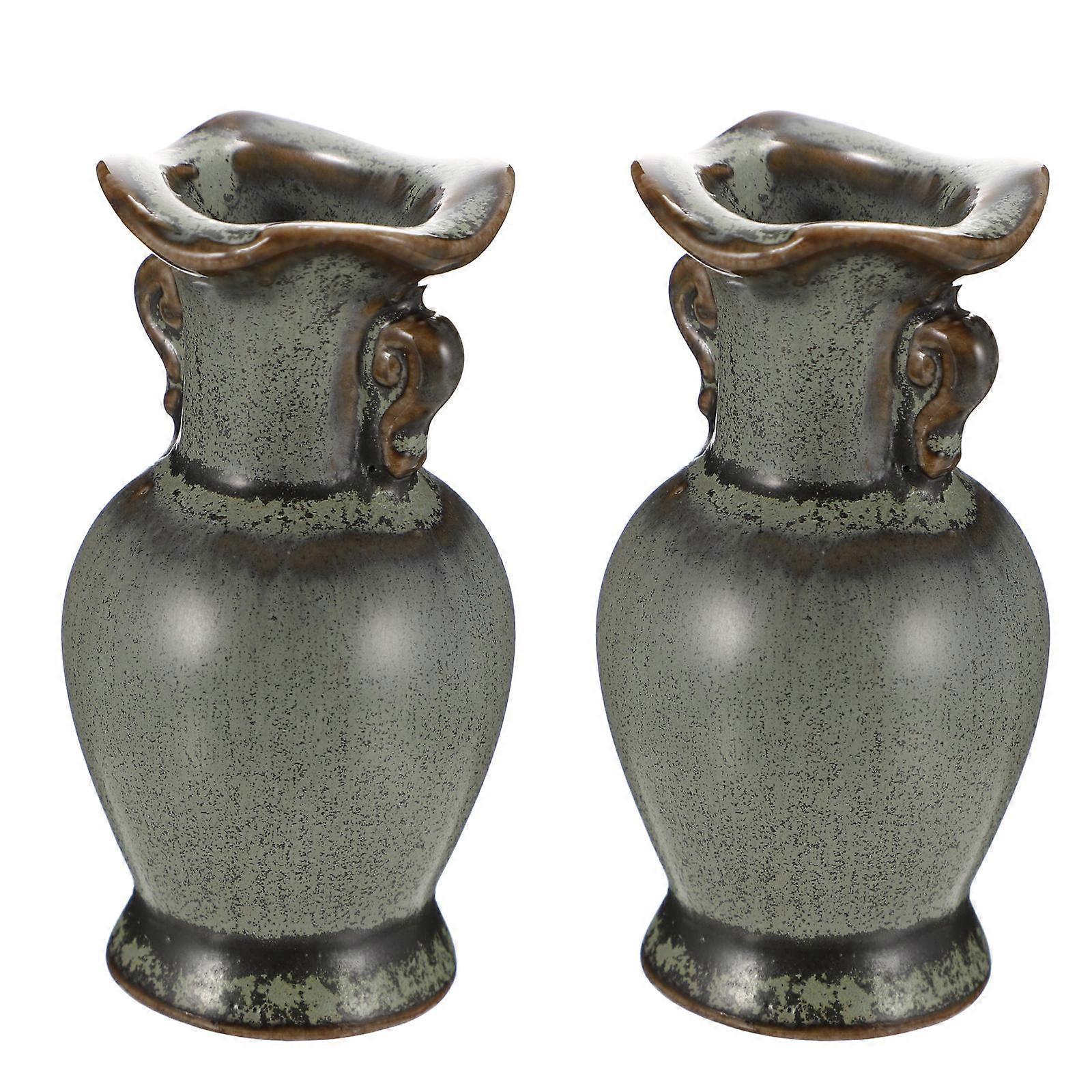 Flower Container Ceramics Vase for Decorative Use 6Pcs