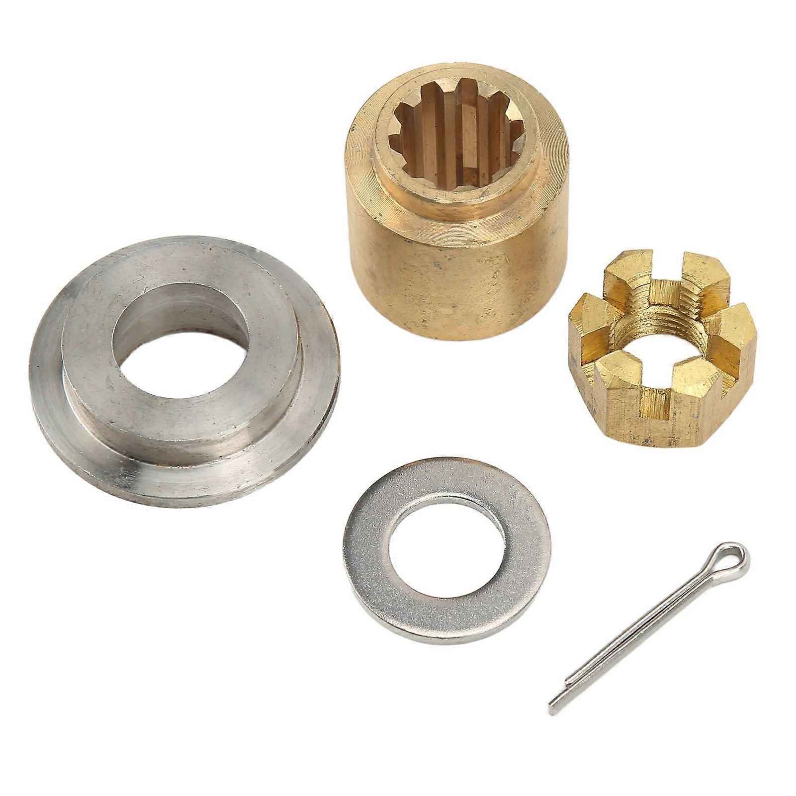 Propeller Installation Hardware Kit Thrust Washer Bushing Washer Nut Cotter Pin for 2 Stroke 2030HP Outboard Engine