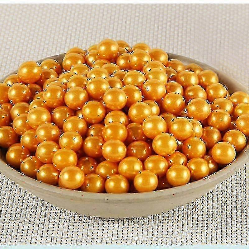 50g 2-14mm الصالحة للأكل الخرز الملونة اللؤلؤ السكر الكرة فندان كعكة الخبز يرش الكرة الذهبية كعكة الزفاف الديكور حلوى الطين