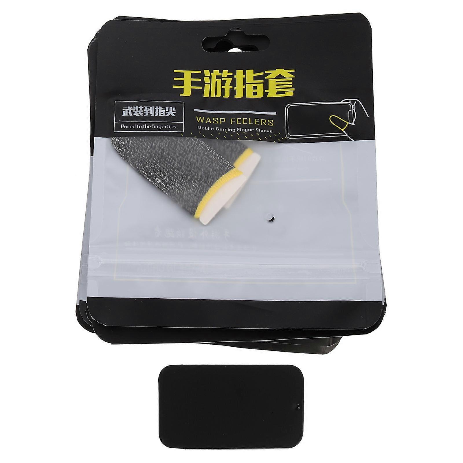 Finger Protector Game Finger Sleeve for Protection Use 2Sets Sweat-Resistant Yellow