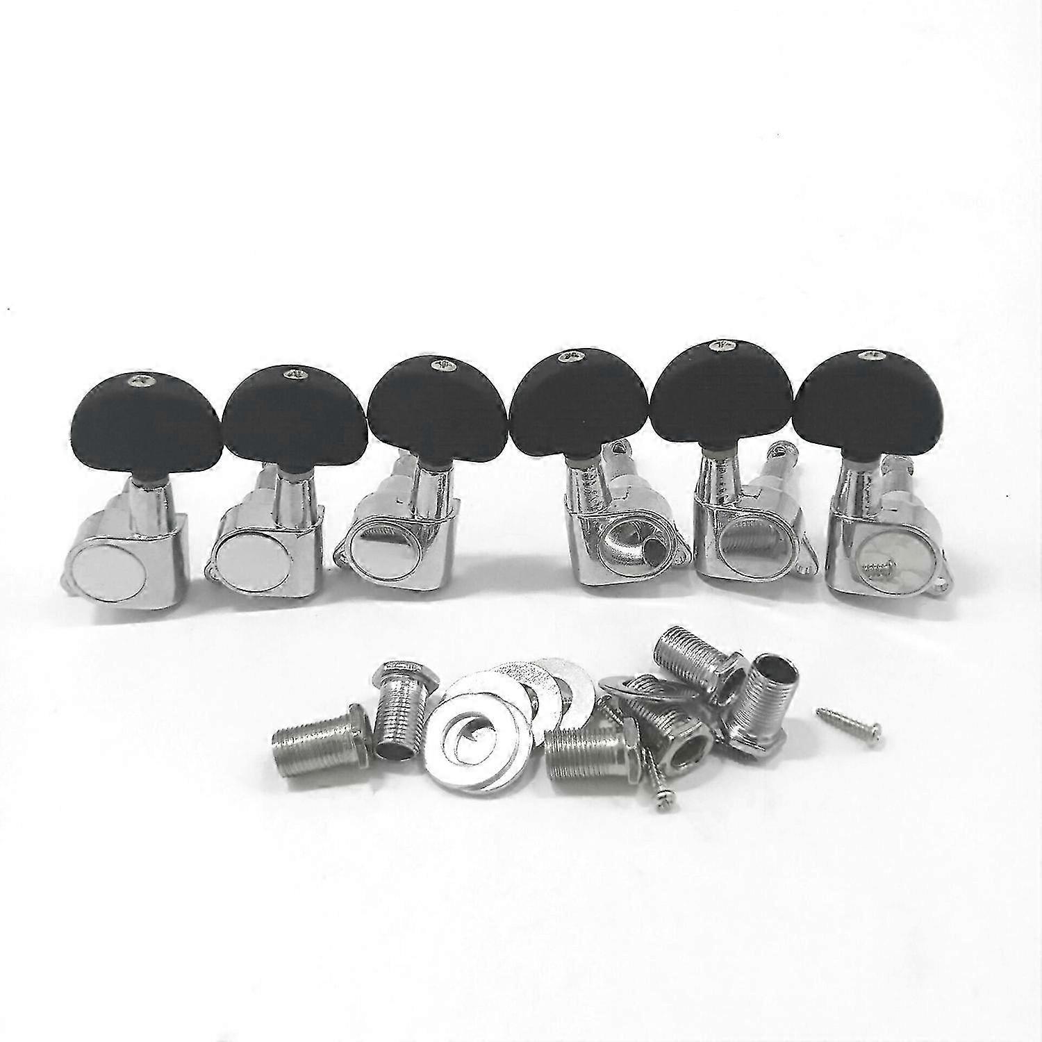 6 Pieces Guitar String Tuning Key Pegs/Machine Head Knobs(for Left and Right) for Acoustic Electric