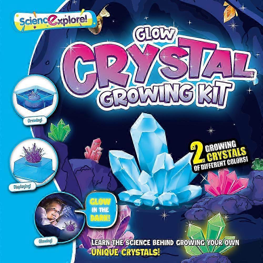Crystal Growing Kit for Kids Vibrant Colored Crystal with Display Cases DIY STEM Educational Projects Science 25-26