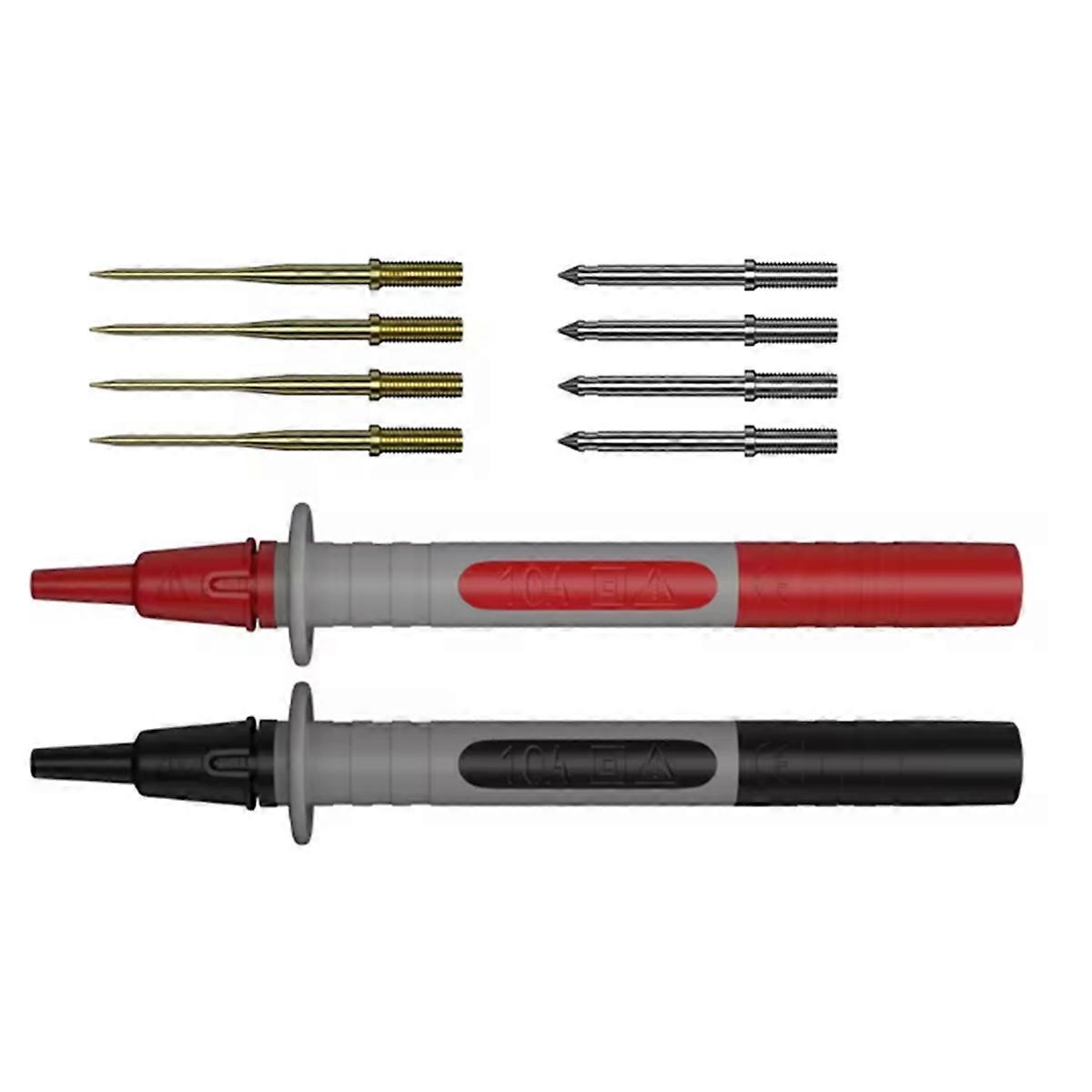 1 Set 2pcs Multimeter Test Probe Replaceable Needle Multi-Purpose Test Pen J.30013A