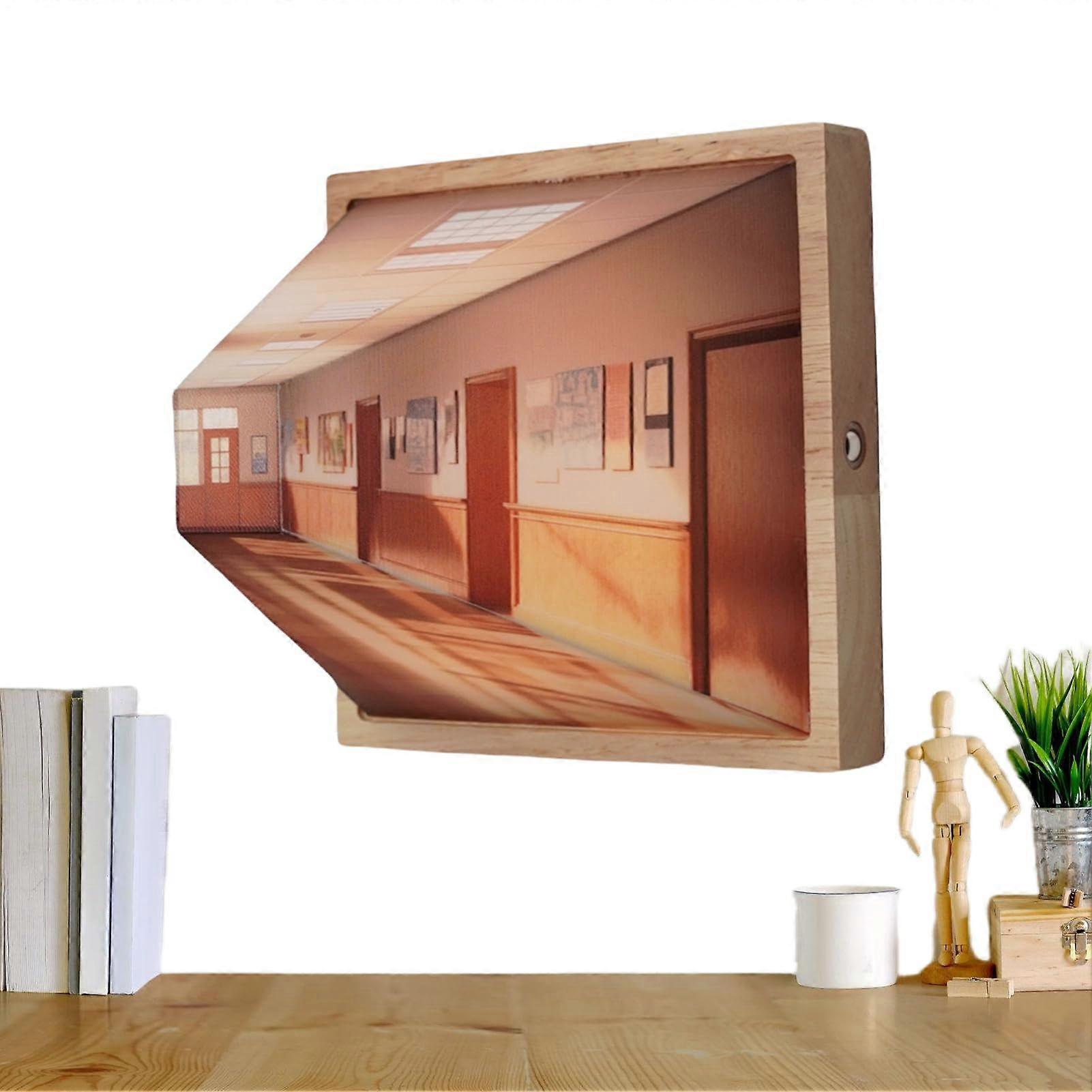 Wall Art with LED Lights USB Direct Charging Atmosphere Lamp No Punch Install For Stairs Bedrooms Cafes