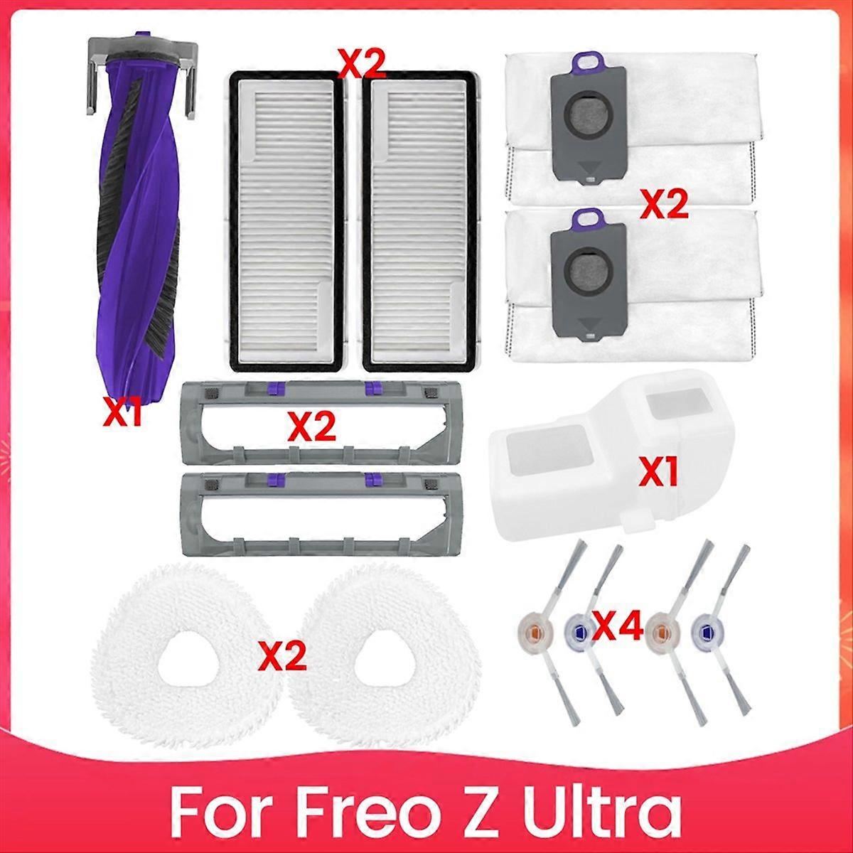 Bürstenfilter-Mopptuch und Staubbeutel-Set für Narwal-Staubsauger