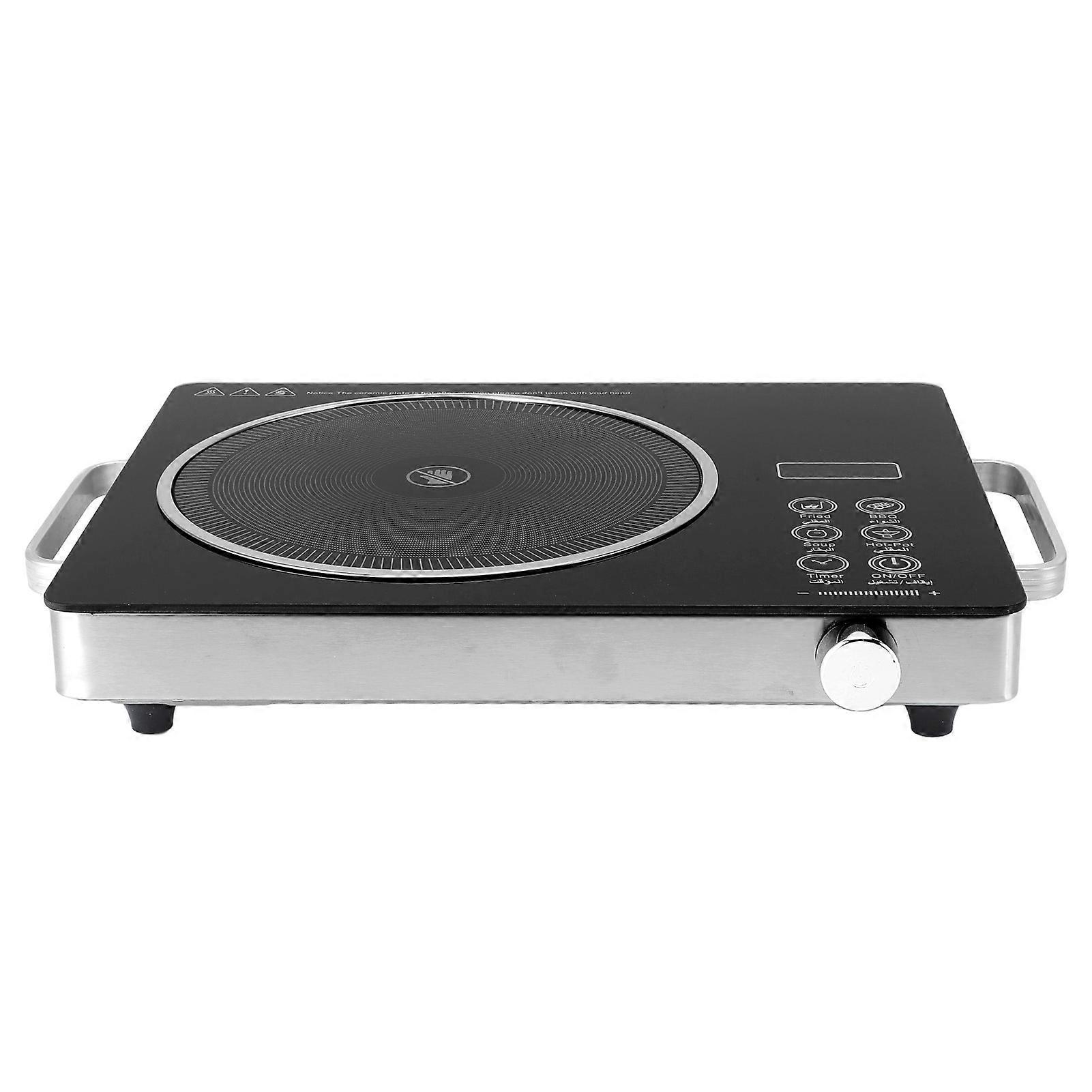 3500W Electric Cooktop Countertop Single Burner Waterproof Multifunction Electric Induction Cooktop Hot Plate with Touch Control Timer US Plug 110V